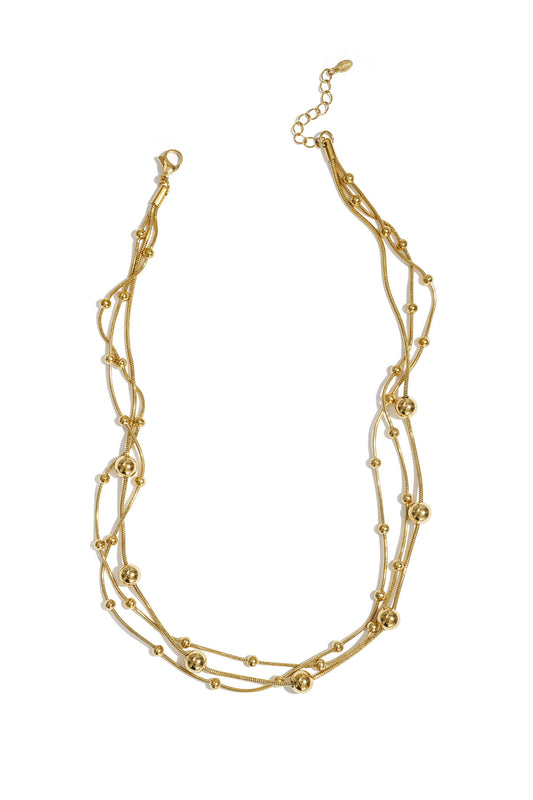Elegant Multi-Layered Short Necklace for Daily Wear