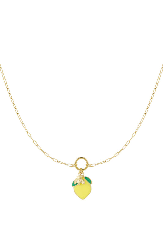 Charming 14K Gold Plated Fruit Pendant Necklace