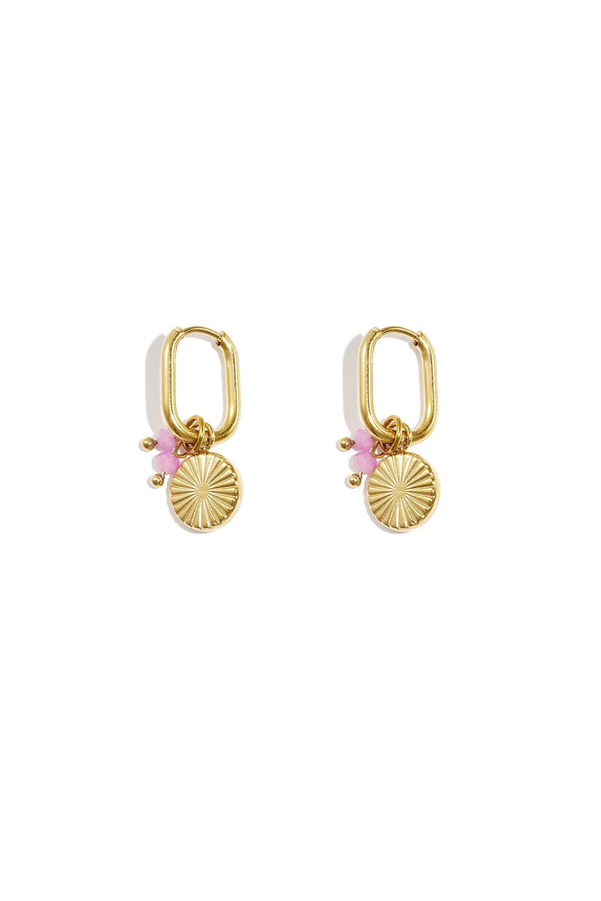 Stylish Pink & Purple Drop Earrings for Spring