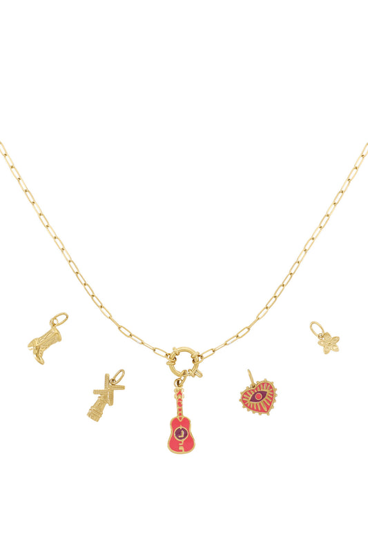 Elegant 14K Gold Plated Flower Pendant Necklace