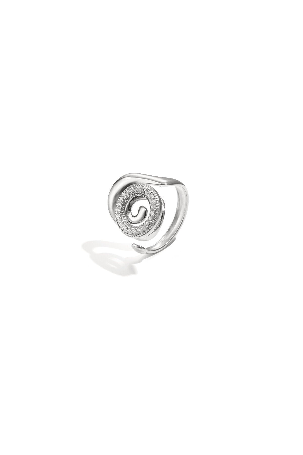 Adjustable Statement Ring in Silver & Gold Tones