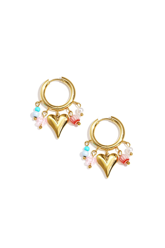 Elegant Gold Drop Earrings for Spring Romance