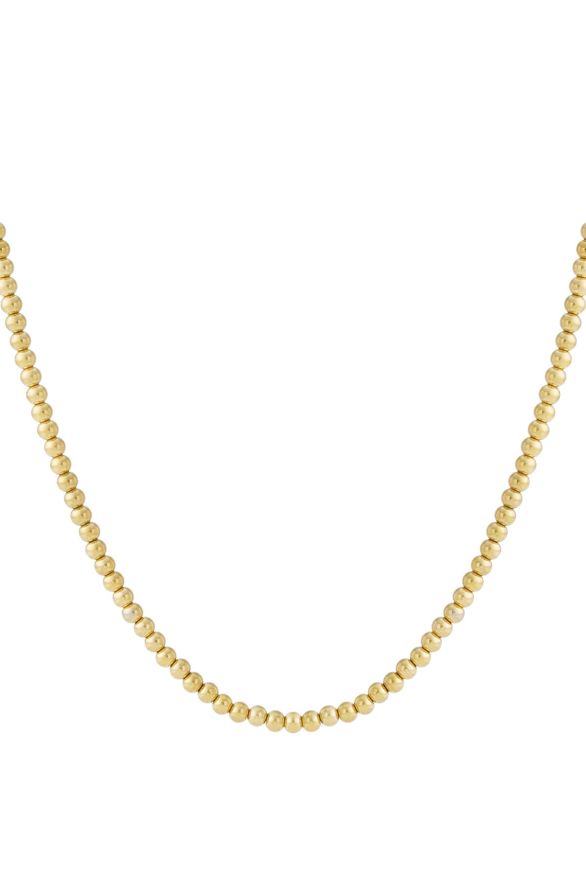 Elegant Simple Beaded Necklace for Women - Silver & Gold