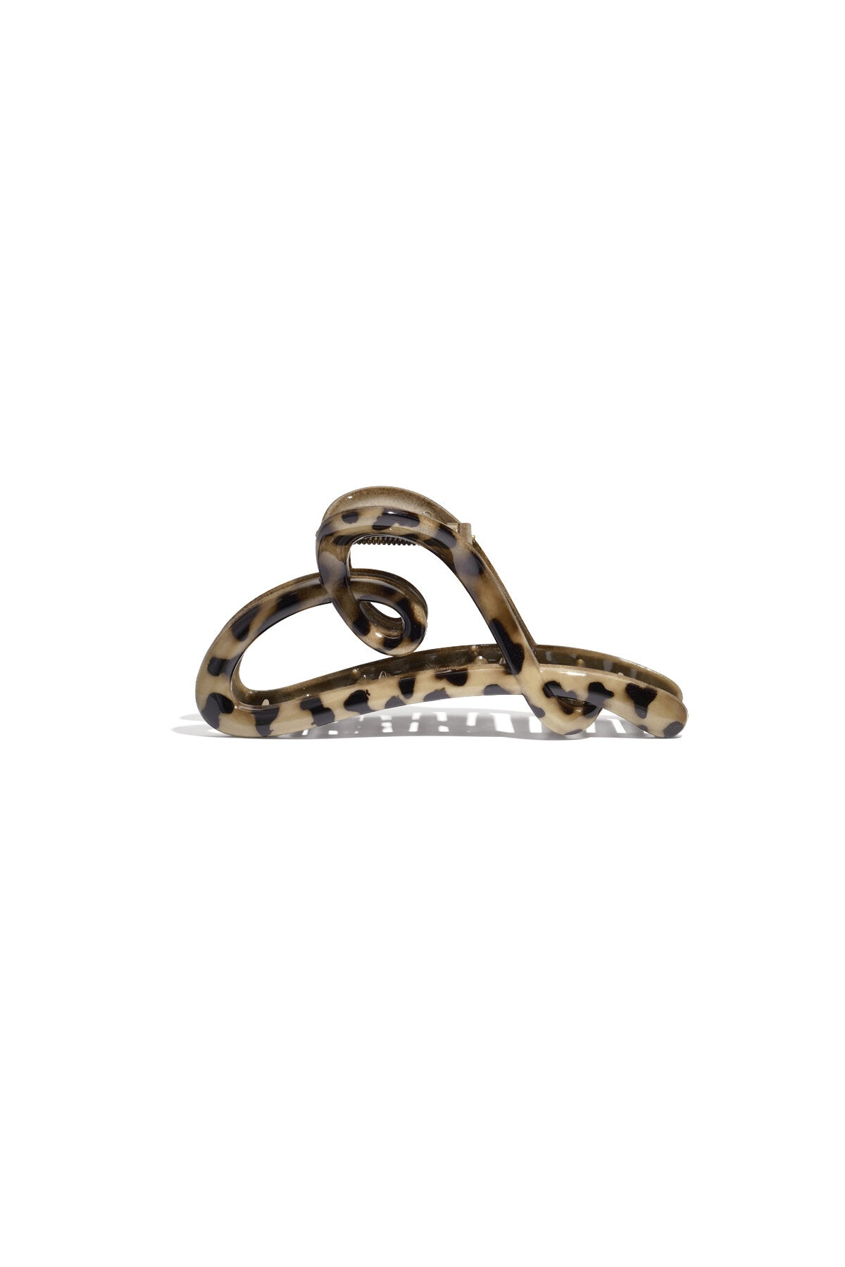Stylish Khaki and Coffee Brown Leopard Print Hair Clips