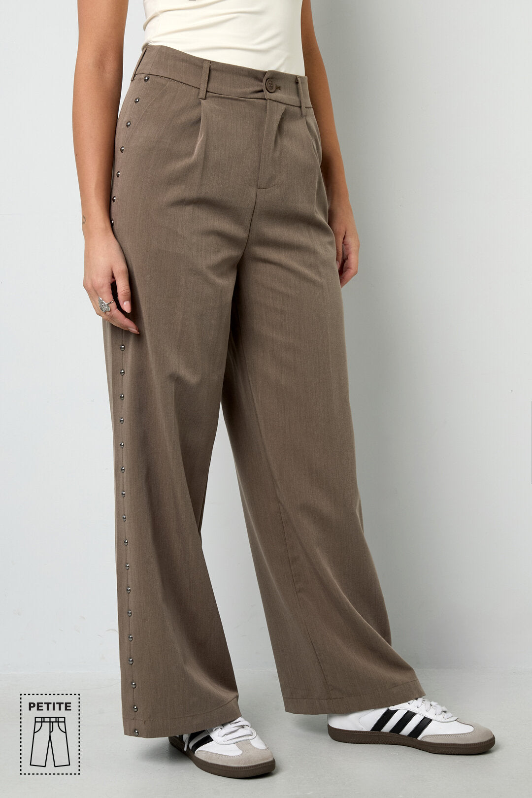 Elegant Wide Leg Pants for Women - All Fit, Mid Waist