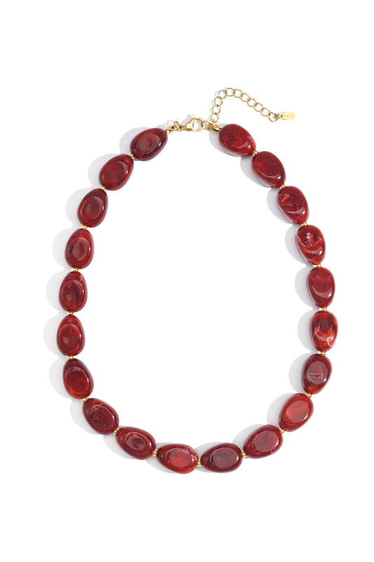 Elegant Beaded Short Necklace for Women, Perfect for Fall/Winter