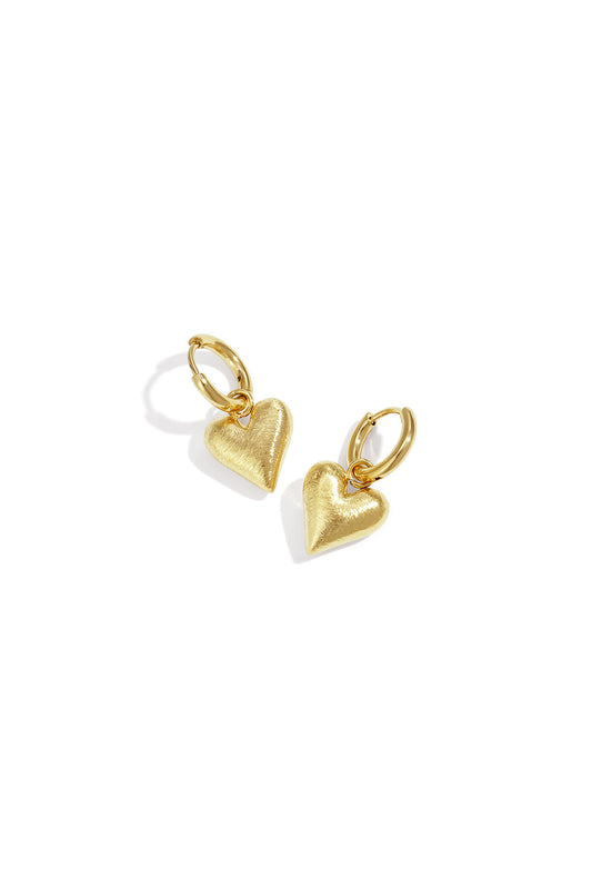 Elegant Heart-Shaped Drop Earrings for Daily Wear