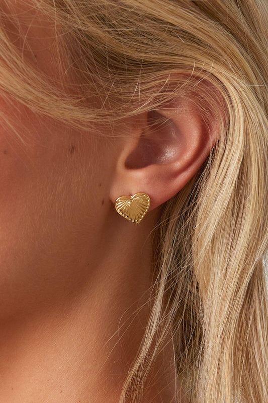 Elegant Mini Heart Stud Earrings for Daily Wear