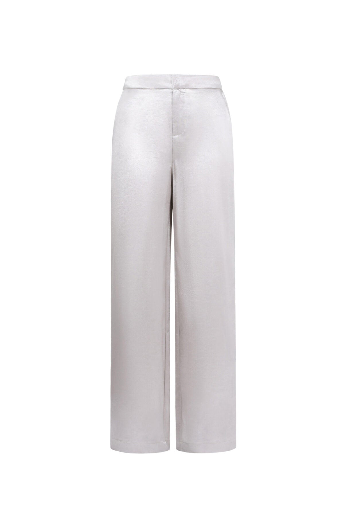 Stylish Coffee & Off-White Straight Pants for Fall