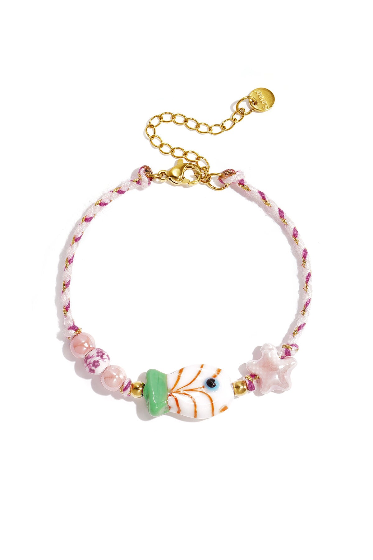 Charming Pink & Blue Beaded Bracelet for Spring/Summer
