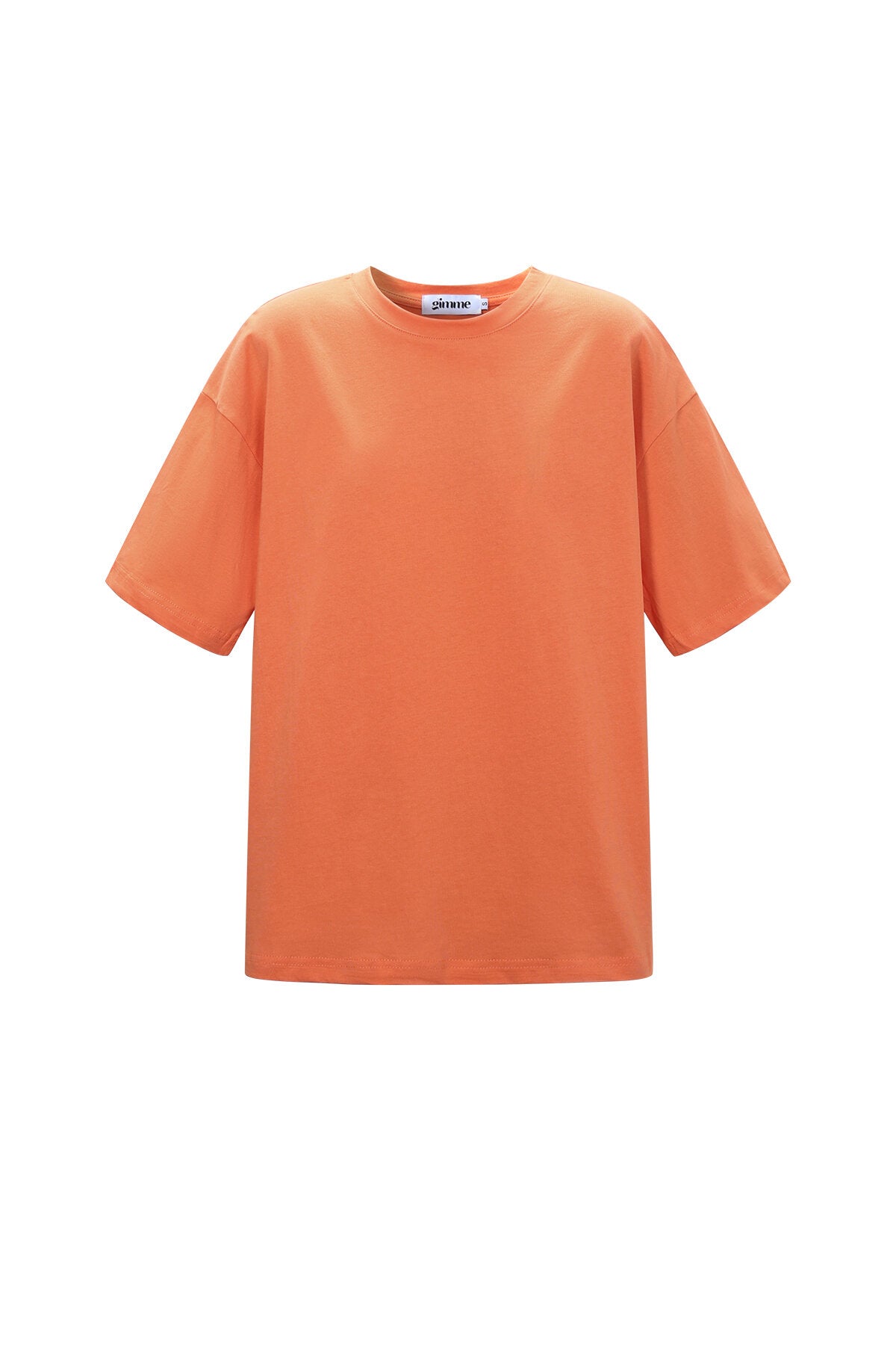 Gimme All Fit Casual Cotton T-Shirt in Orange & Red