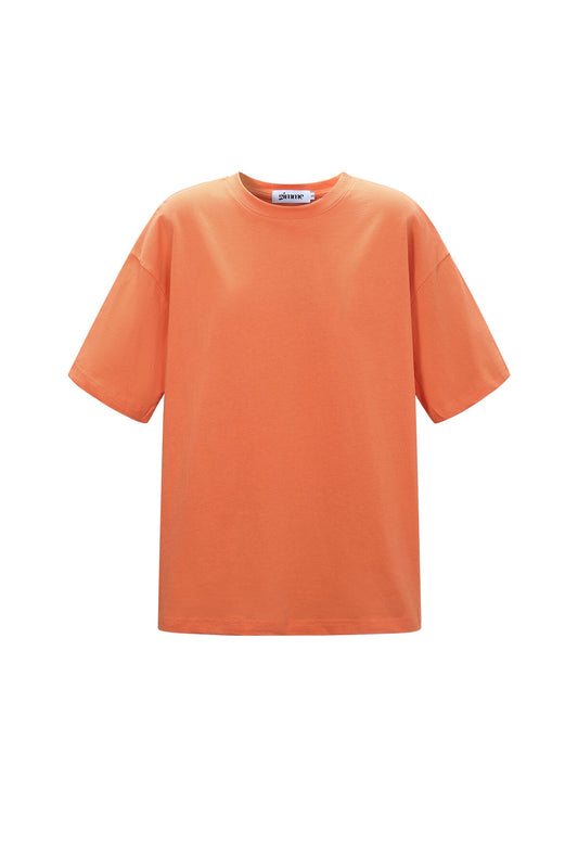 Gimme All Fit Casual Cotton T-Shirt in Orange & Red