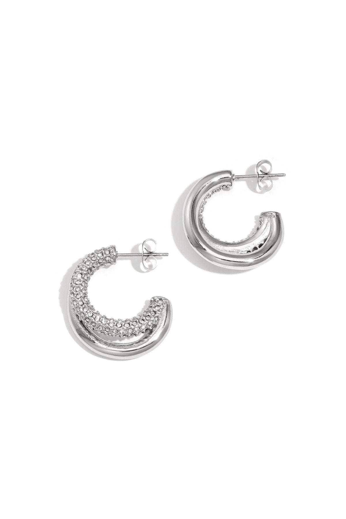 Stylish Stainless Steel Hoop Earrings for Everyday Glam