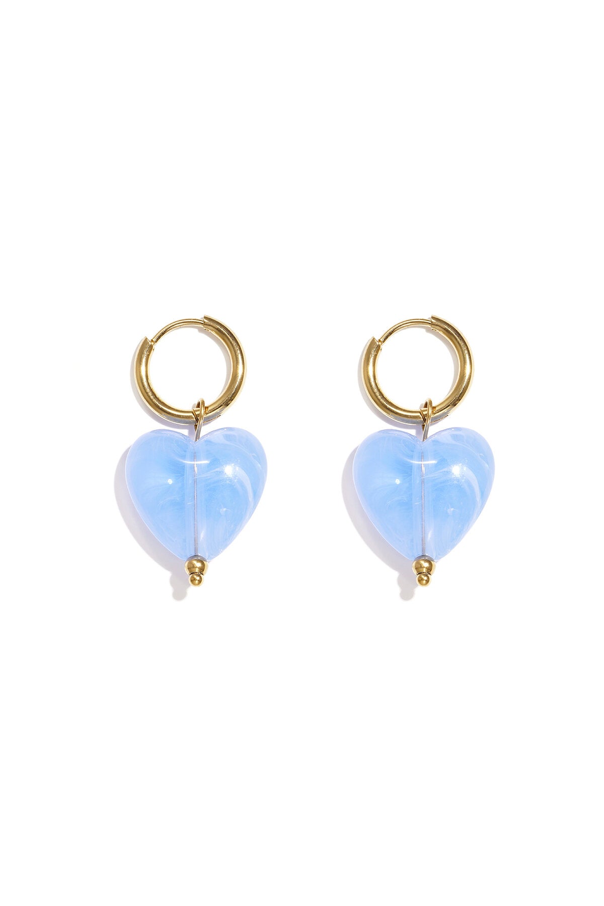 Elegant Spring/Summer Heart Drop Earrings for Women