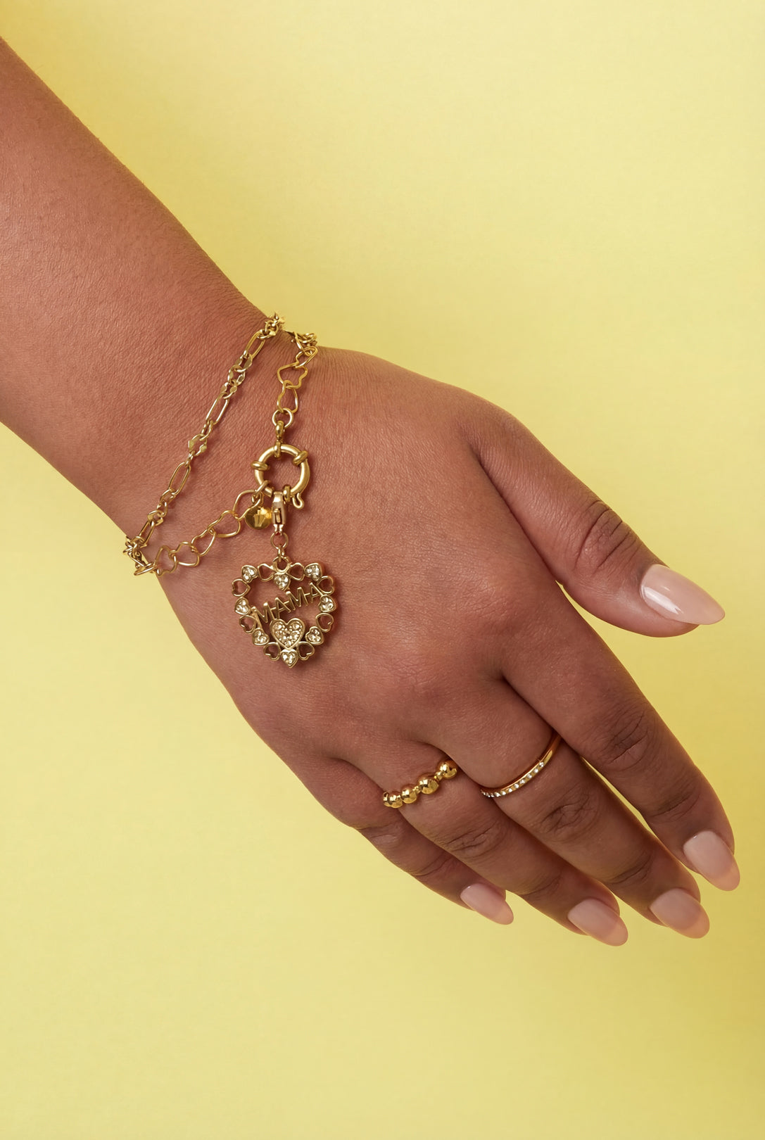Sieraden bedel hart in hart mama DIY