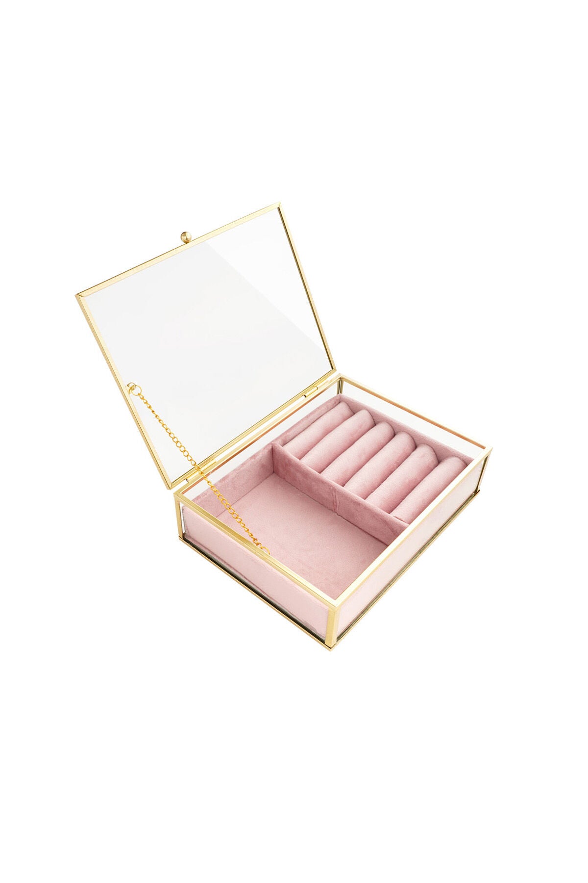 Elegant Pink & Off-White Irregular Rings Display