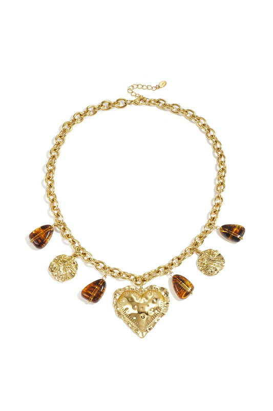 Elegant Gold Heart Pendant Necklace for Everyday Wear