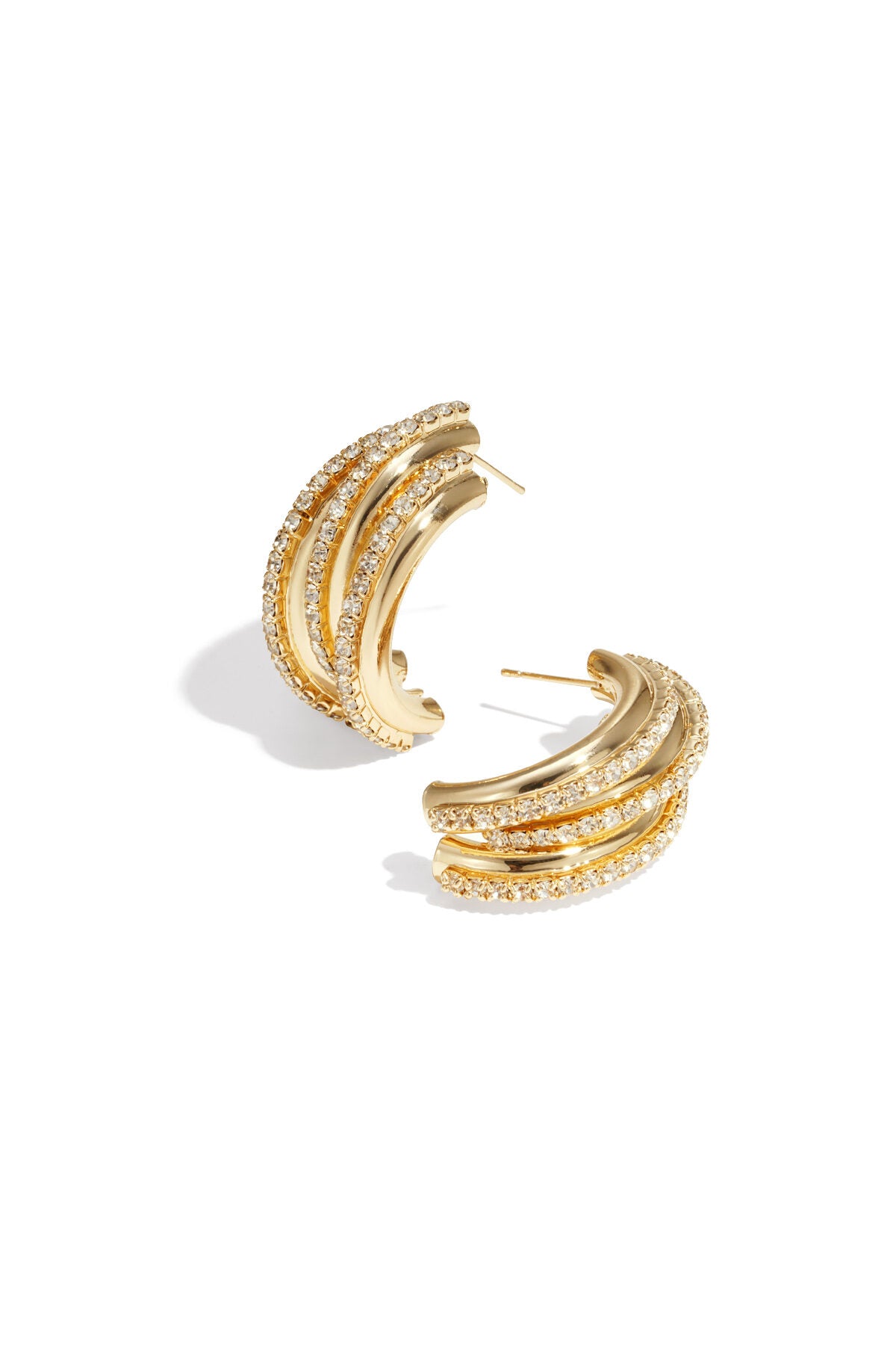 Elegant Irregular Shaped Stud Earrings for Party Wear