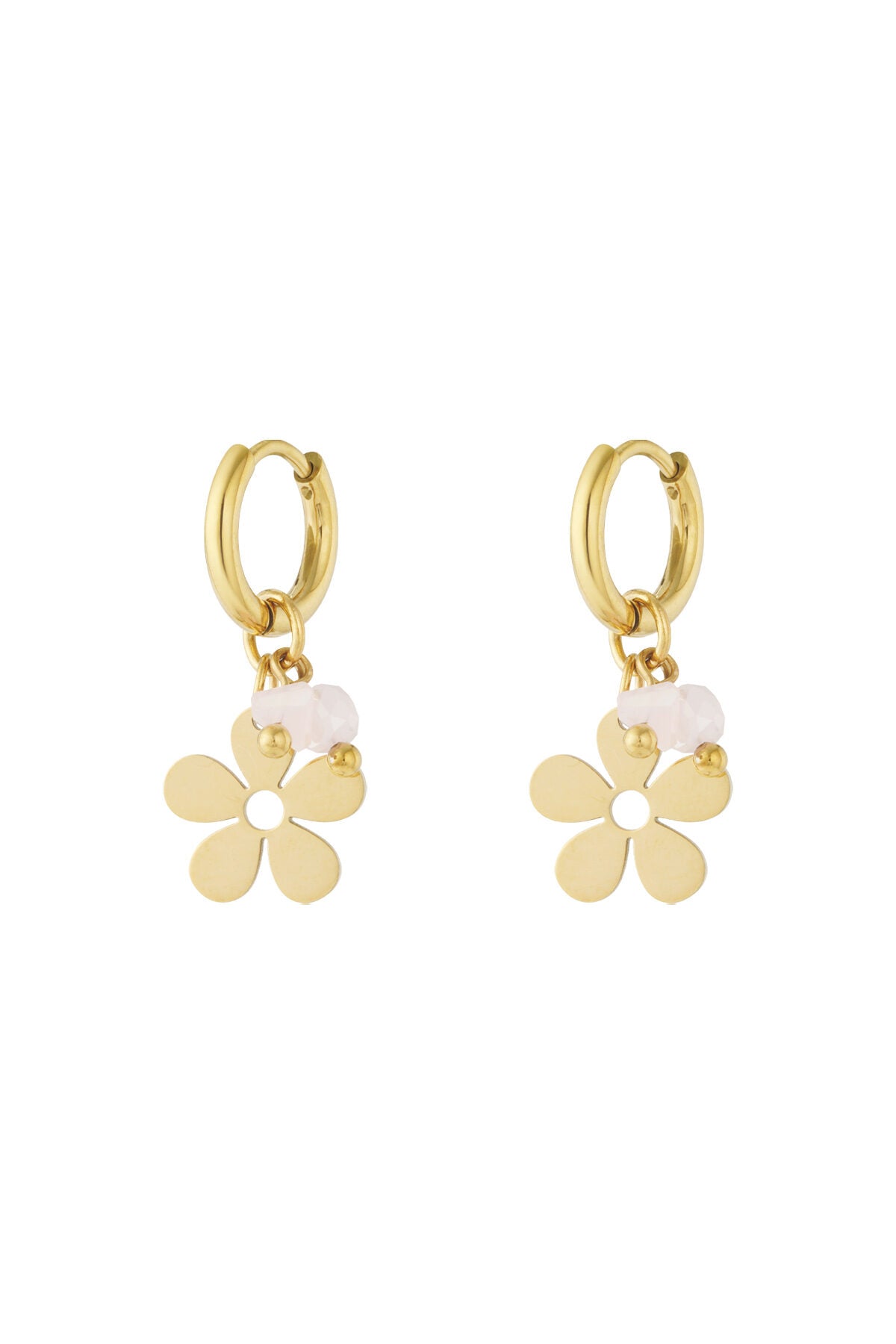 Stylish Pink Crystal Drop Earrings for Spring