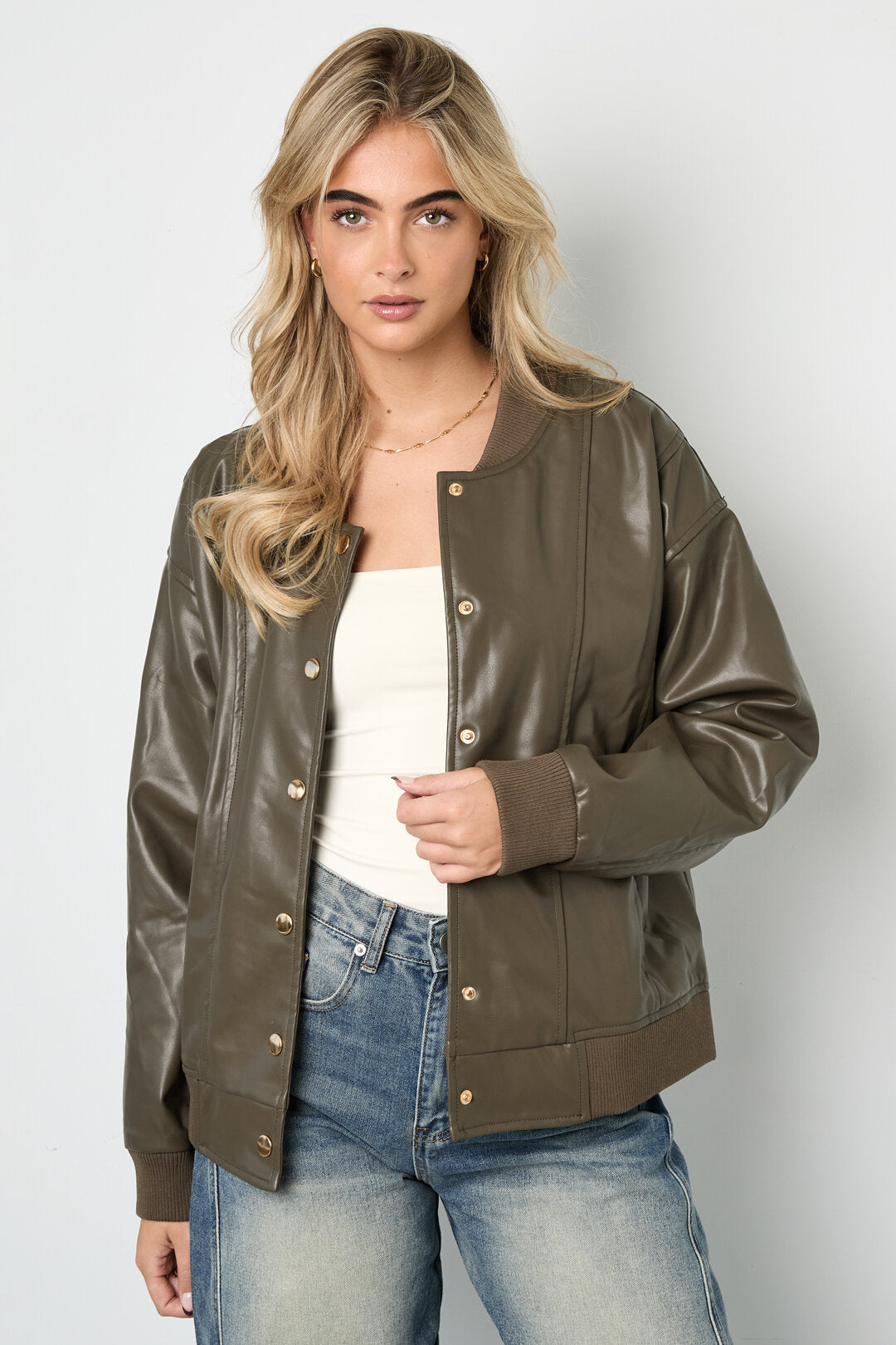 Stylish Army Green & Dark Brown Street Jackets for Fall/Winter