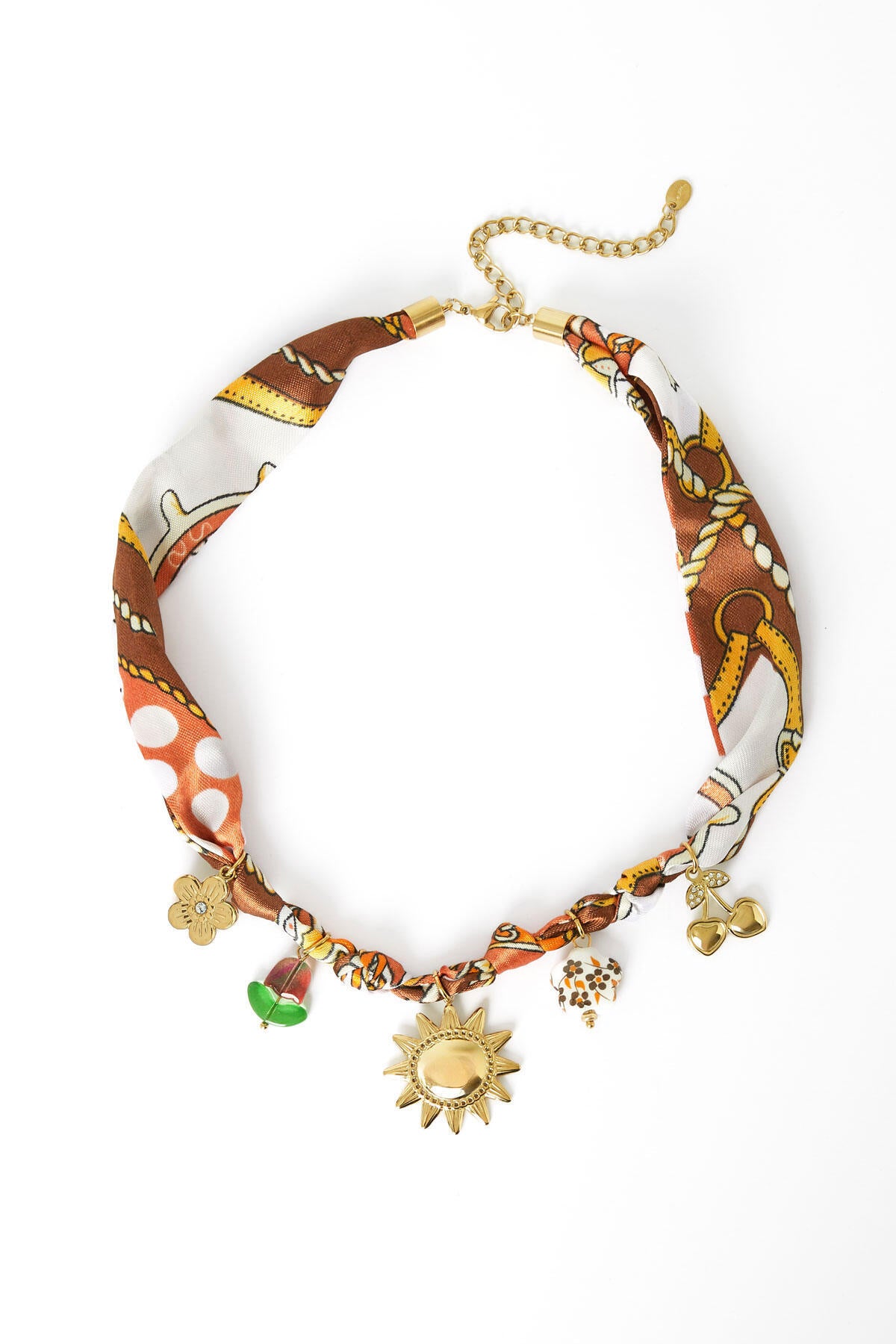 Elegant Brown Braided Necklace for Fall