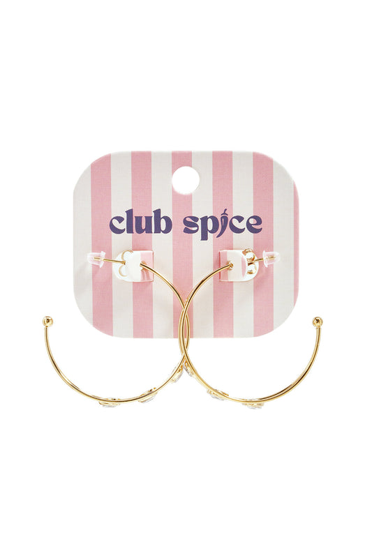 Elegant Gold Heart Hoop Earrings for Women
