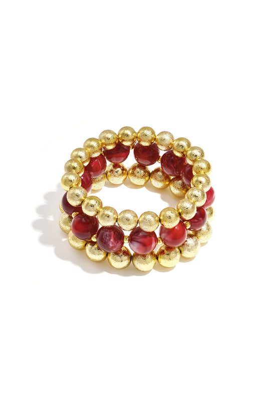 Chic All-Fit Acrylic Beaded Bracelets for Women