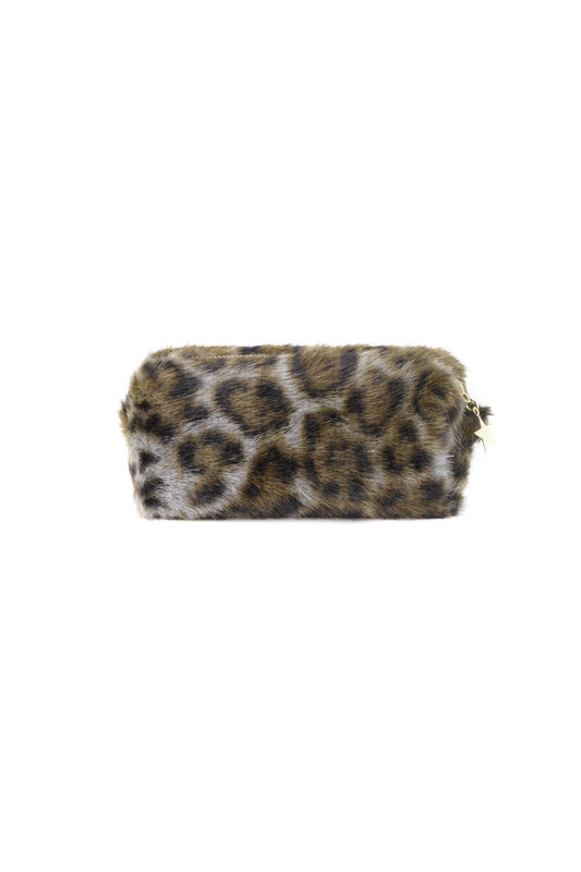 Stylish Leopard Print Makeup Bag for Women