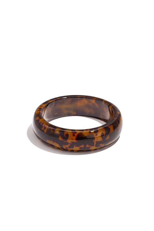 Stylish Dark Brown Resin Bangle for Women