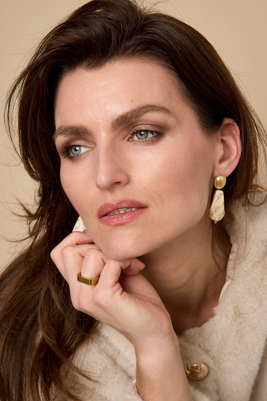Lumé Romantic Series Acrylic Drop Earrings for Spring/Summer