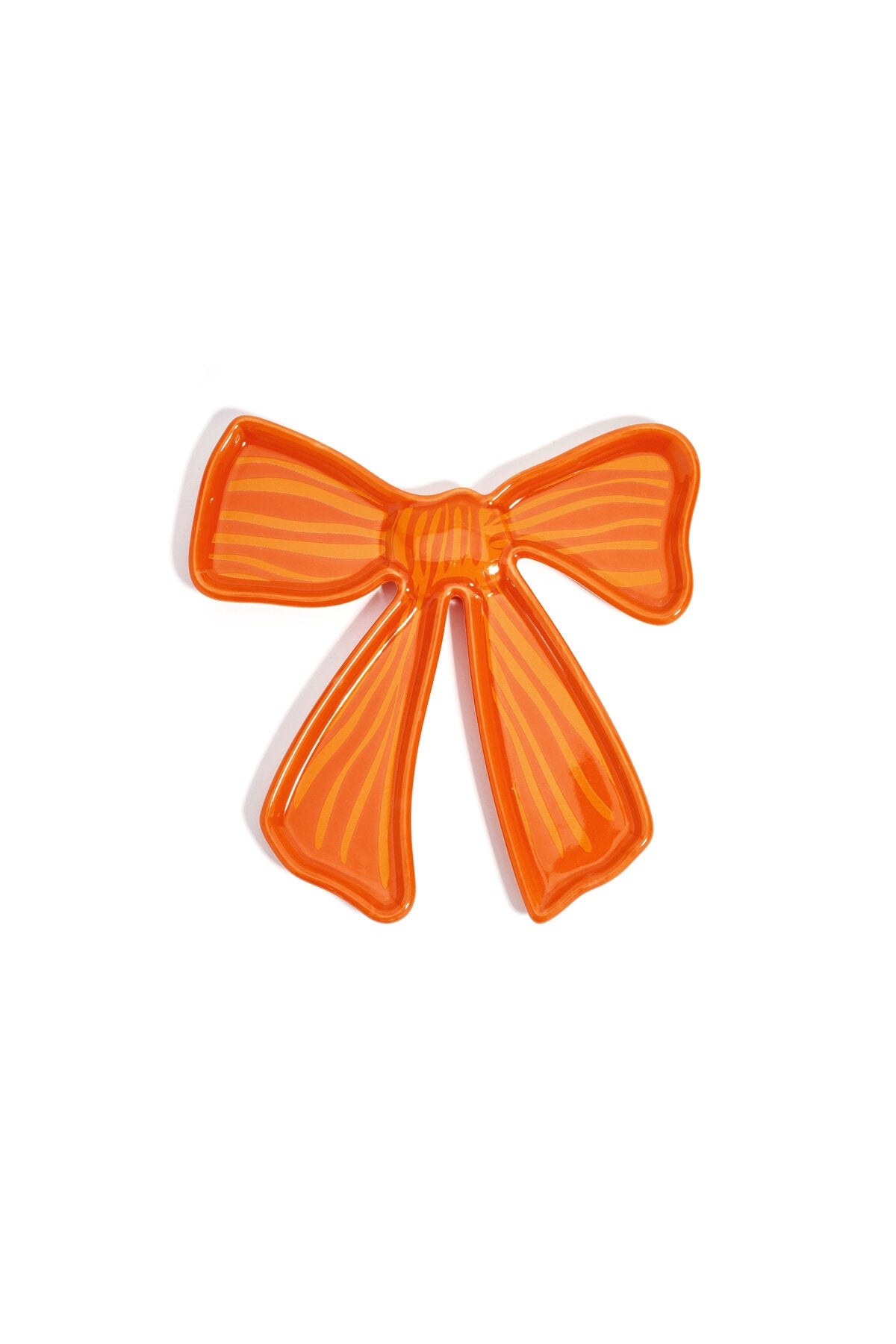 Elegant Ceramic Jewelry Trays in Vibrant Orange & Rose Red