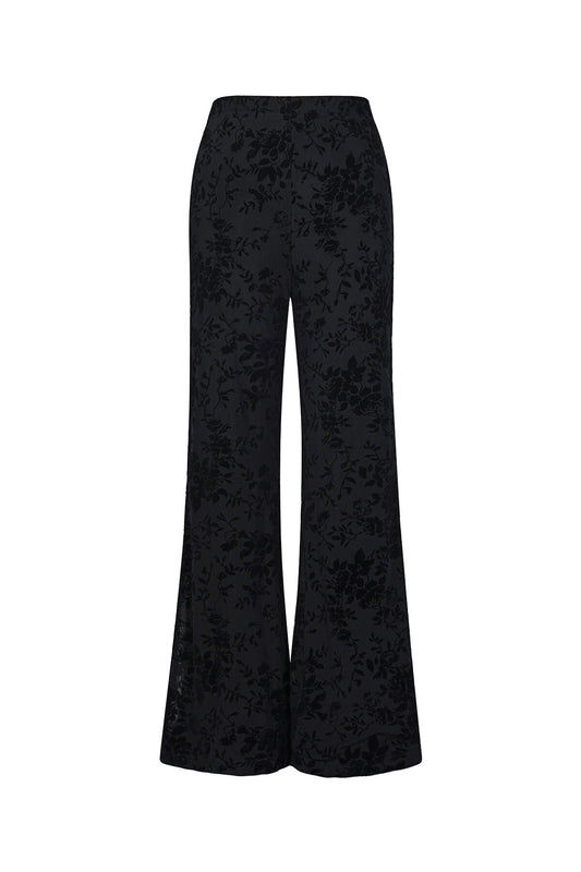 Sexy Floral Flared Pants for Fall Winter