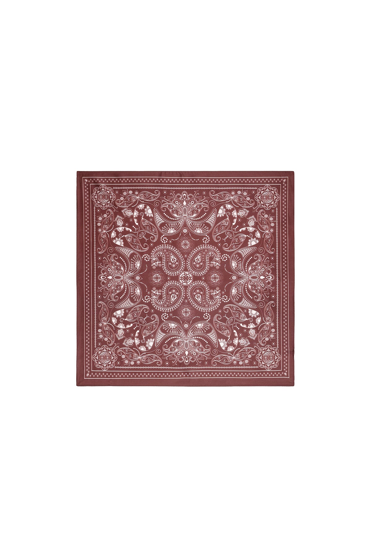 Luxurious Paisley Summer Scarf for Women - Red & Black