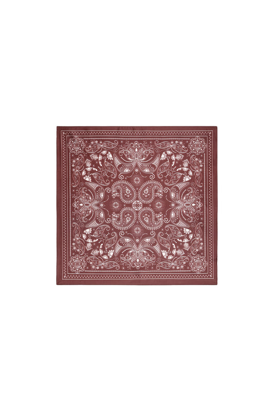 Luxurious Paisley Summer Scarf for Women - Red & Black