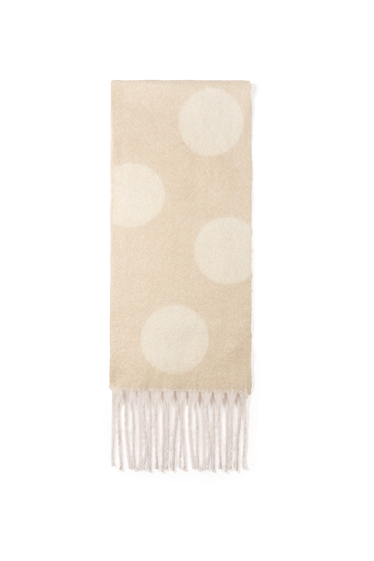 Wintersjaals met stippen, eenvoudig, van polyester, geschikt voor dagelijks gebruik.
