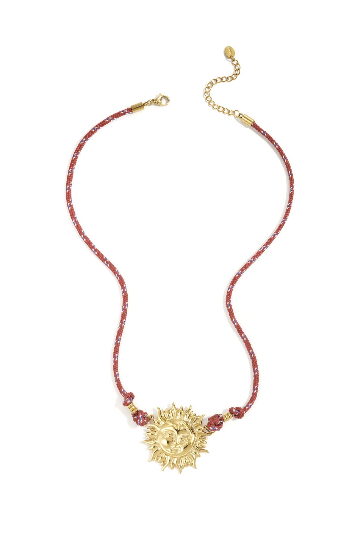 Elegant Wine Red Pendant Necklace for Daily Wear