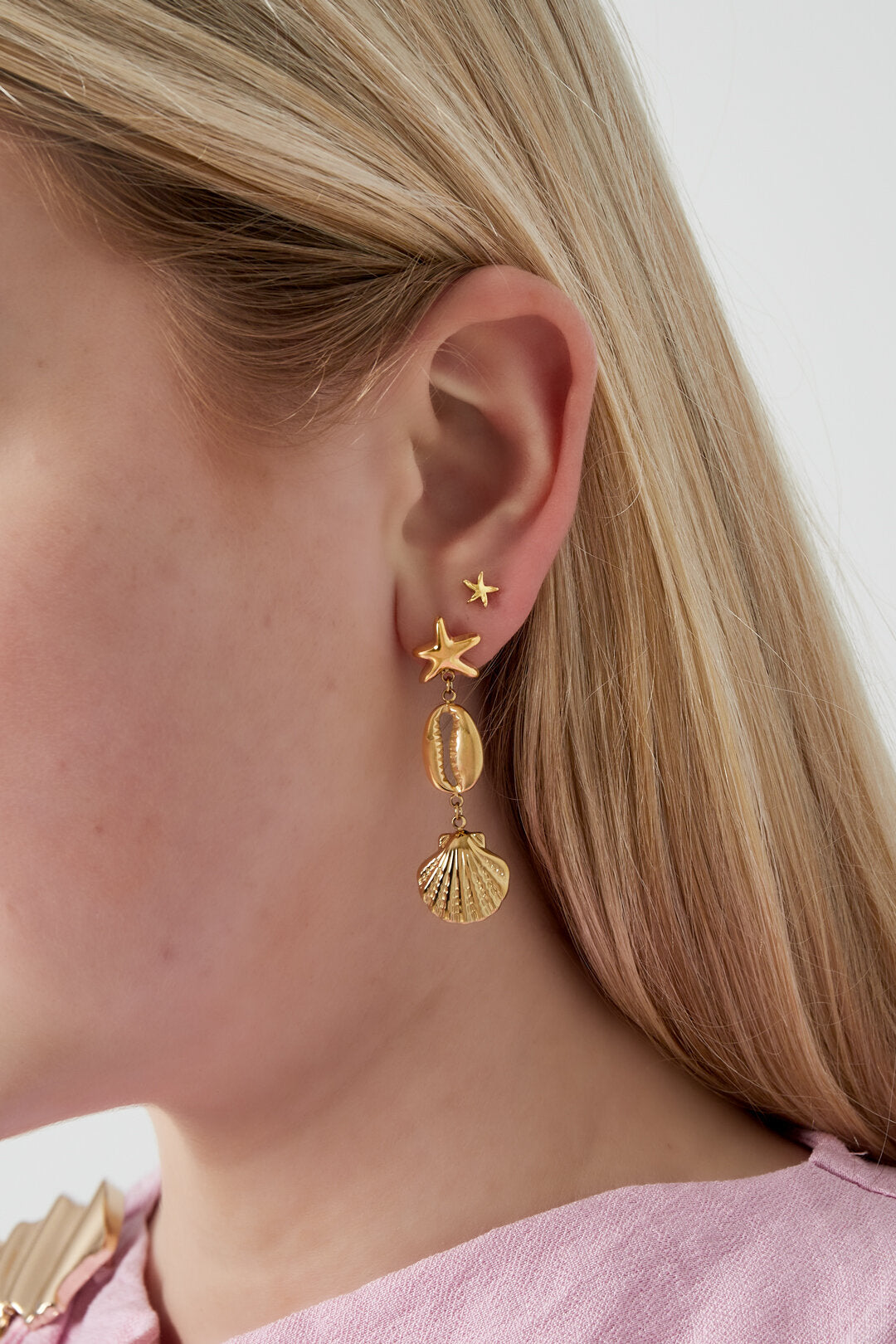 Elegant 14K Gold Plated Drop Earrings for Women
