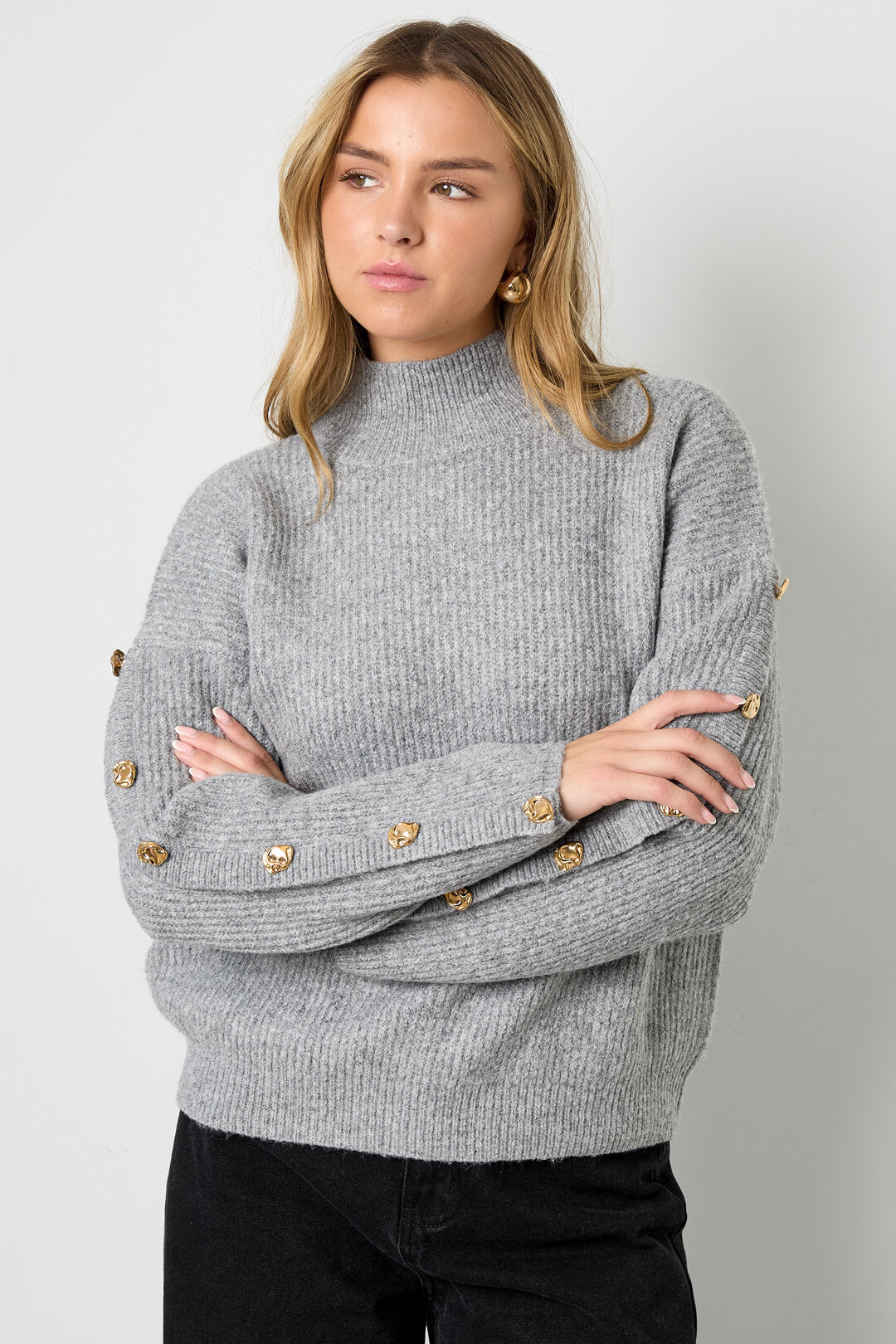 Cozy Knit Sweater for Fall & Winter in Trendy Colors