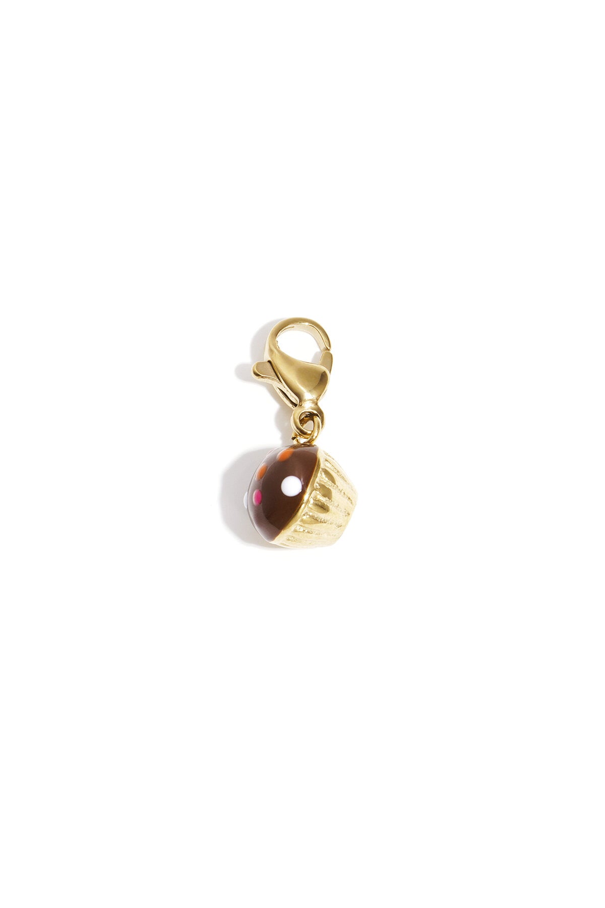 Elegant Brown Enamel Steel Jewelry Finding