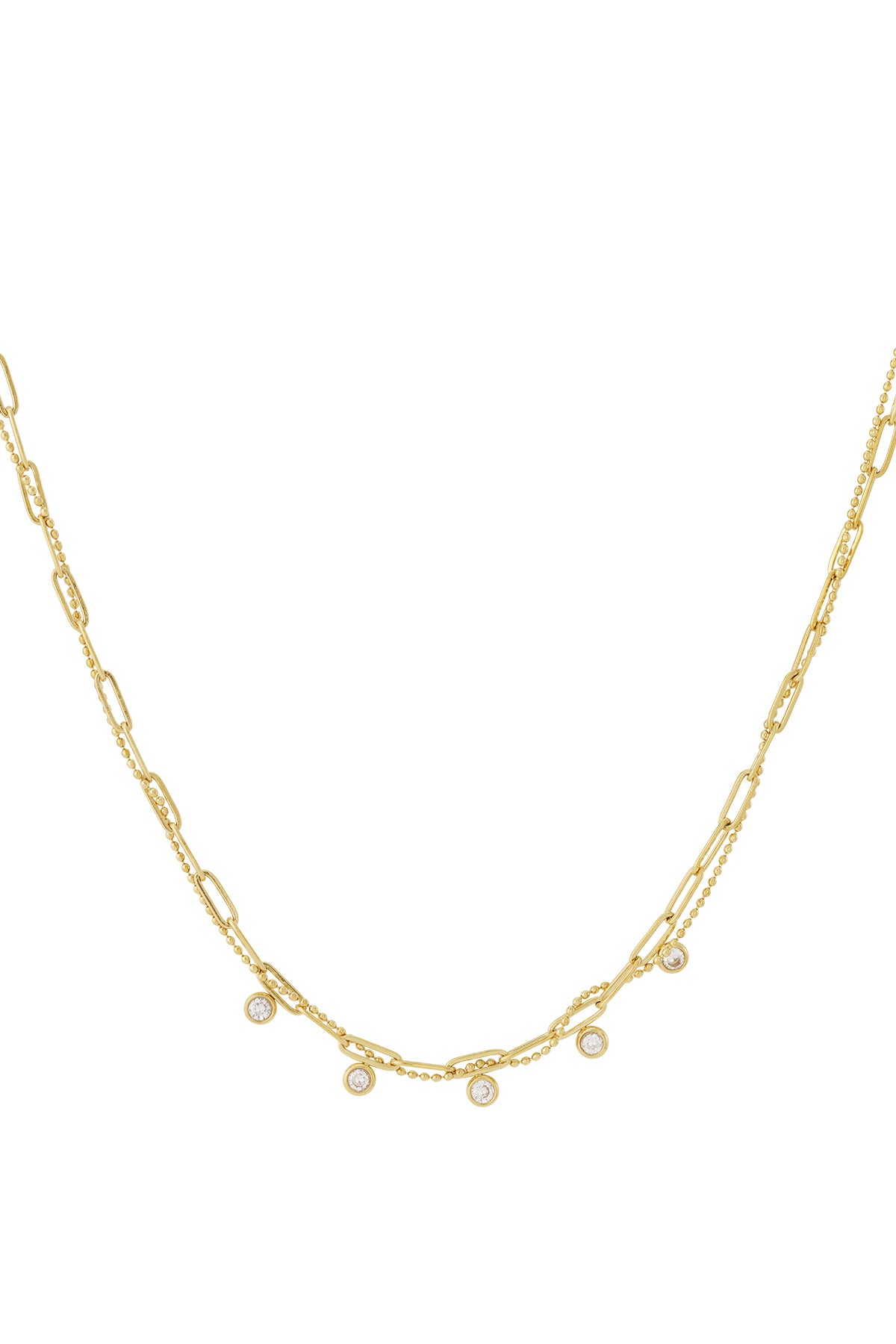 Elegant 14K Gold Plated Clavicle Chain for Daily Wear