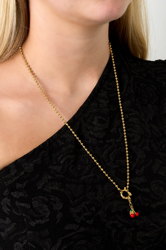Stylish Gold Stainless Steel Short Necklace for Daily Wear