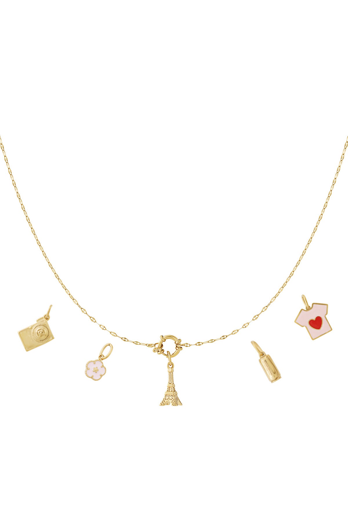 Chic 14K Gold Plated Flower Pendant Necklace
