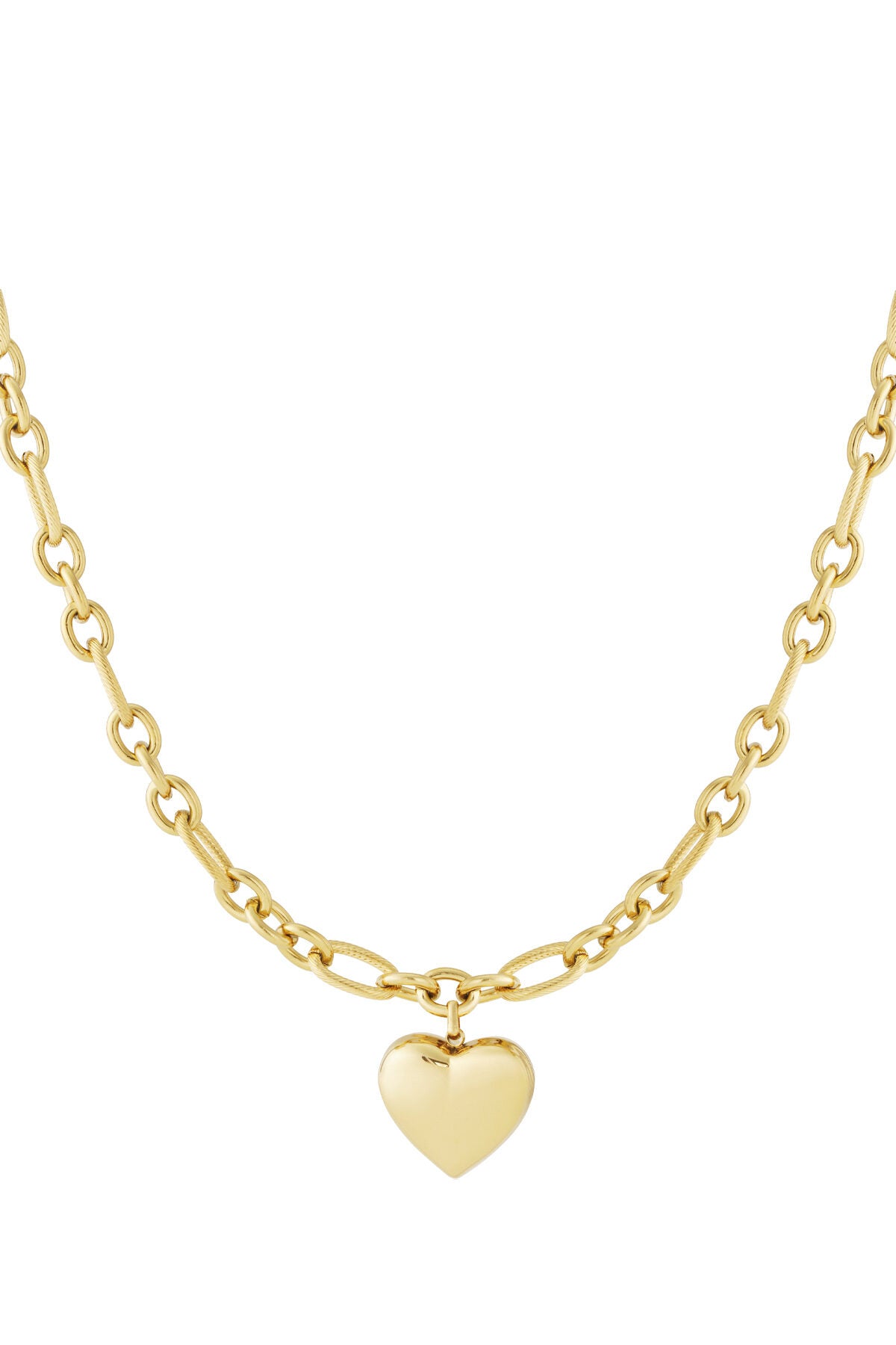 Elegant Gold Heart Pendant Necklace for Everyday Wear