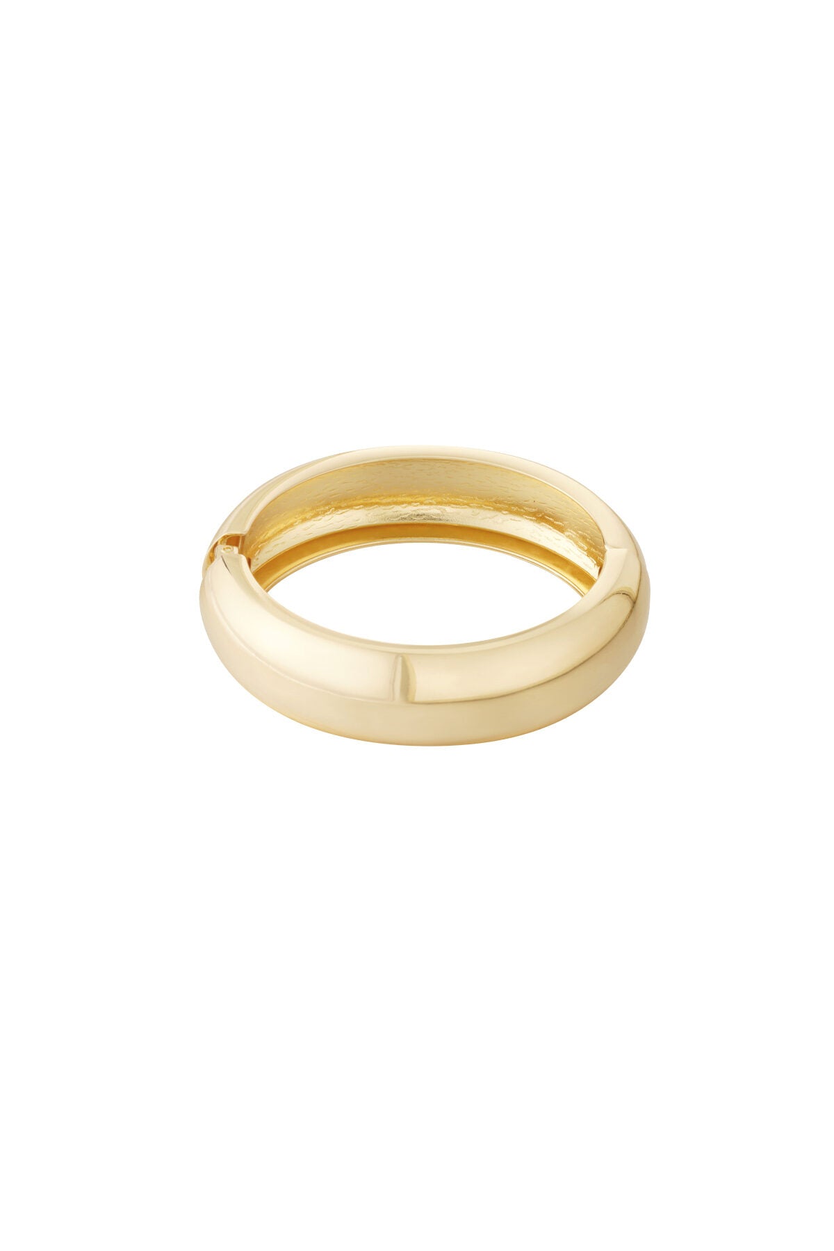 Elegant Gold-Toned Irregular Bangle for Everyday Elegance