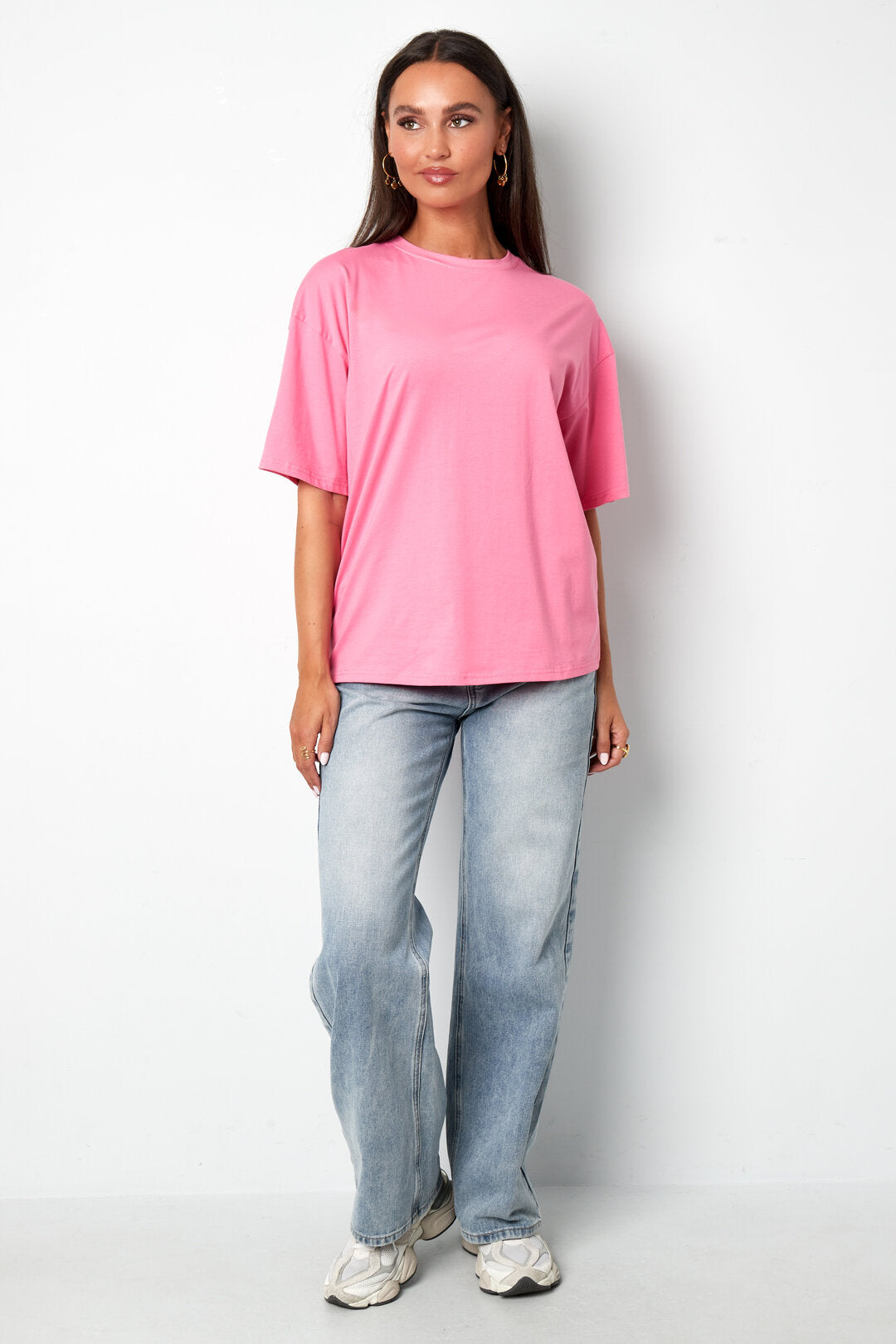 All-Fit Knitted Cotton T-Shirt in Vibrant Colors