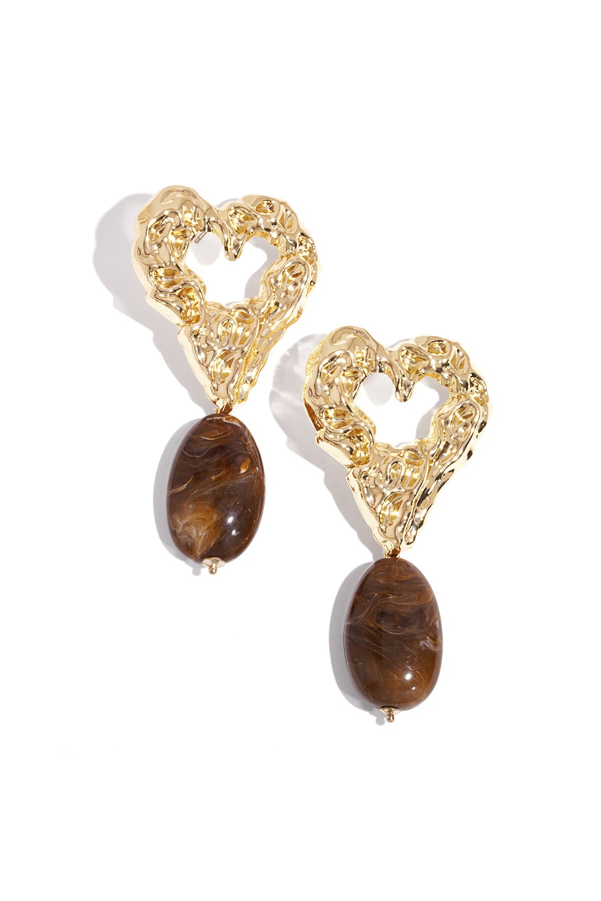 Elegant Wine Red Heart Drop Earrings for Fall