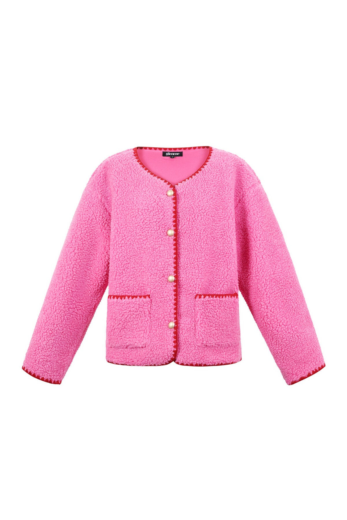 Stylish Color Clash Woven Jacket for Fall/Winter