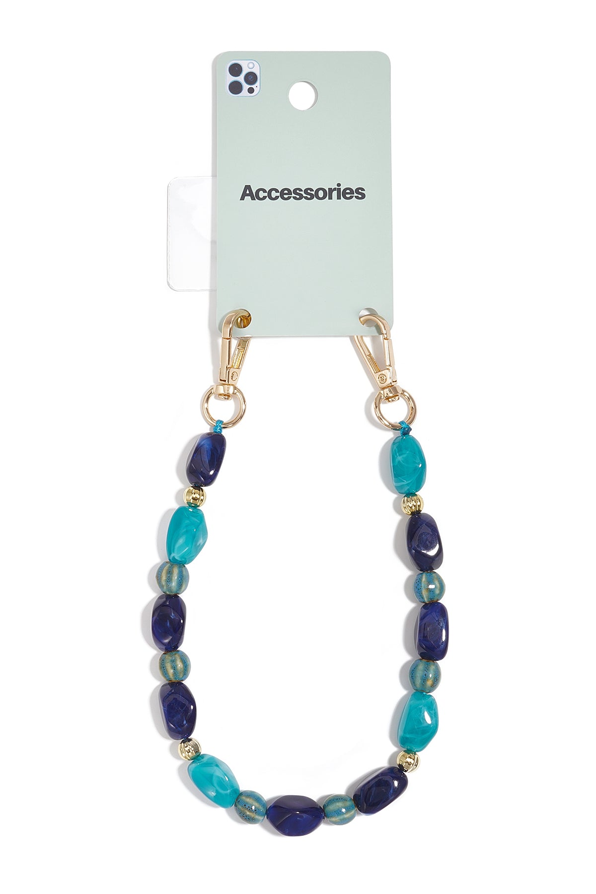 Telefoonketting met onregelmatige vorm, eenvoudige acryl, dagelijkse accessoires