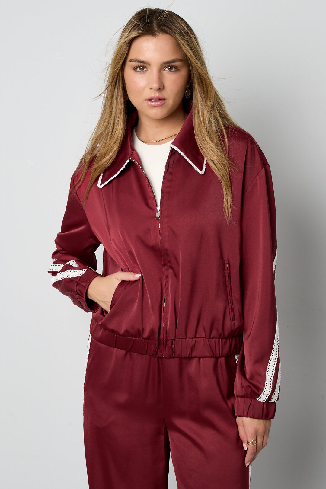 Gimme Sporty Color Clash Jacket & Coat Set for Fall/Winter