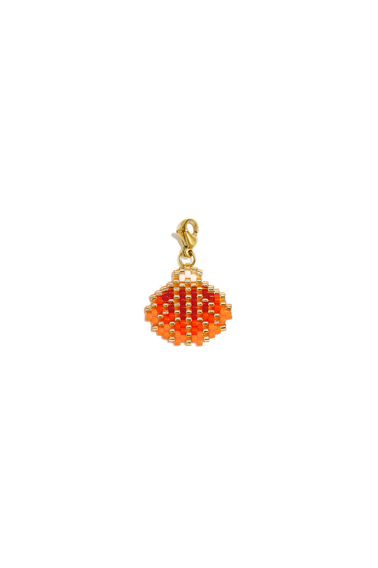 Glazen sieradenbedels met schelpmotief, vakantie-/strandthema, romantische serie voor dames.
